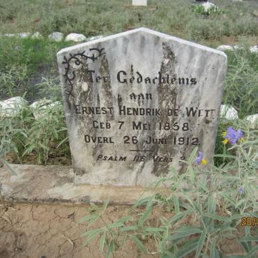 WET Ernest Hendrik, de 1858-1912