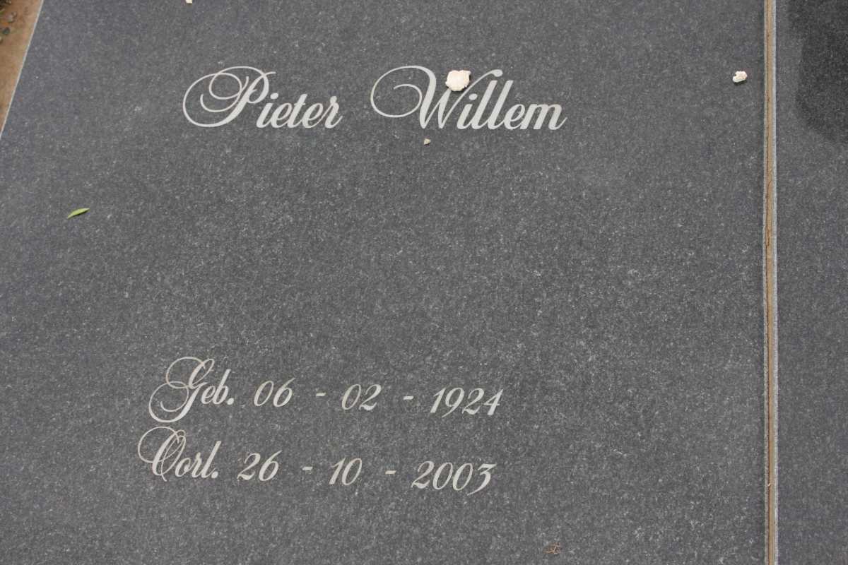 WALT Pieter Willem, van der 1924-2003