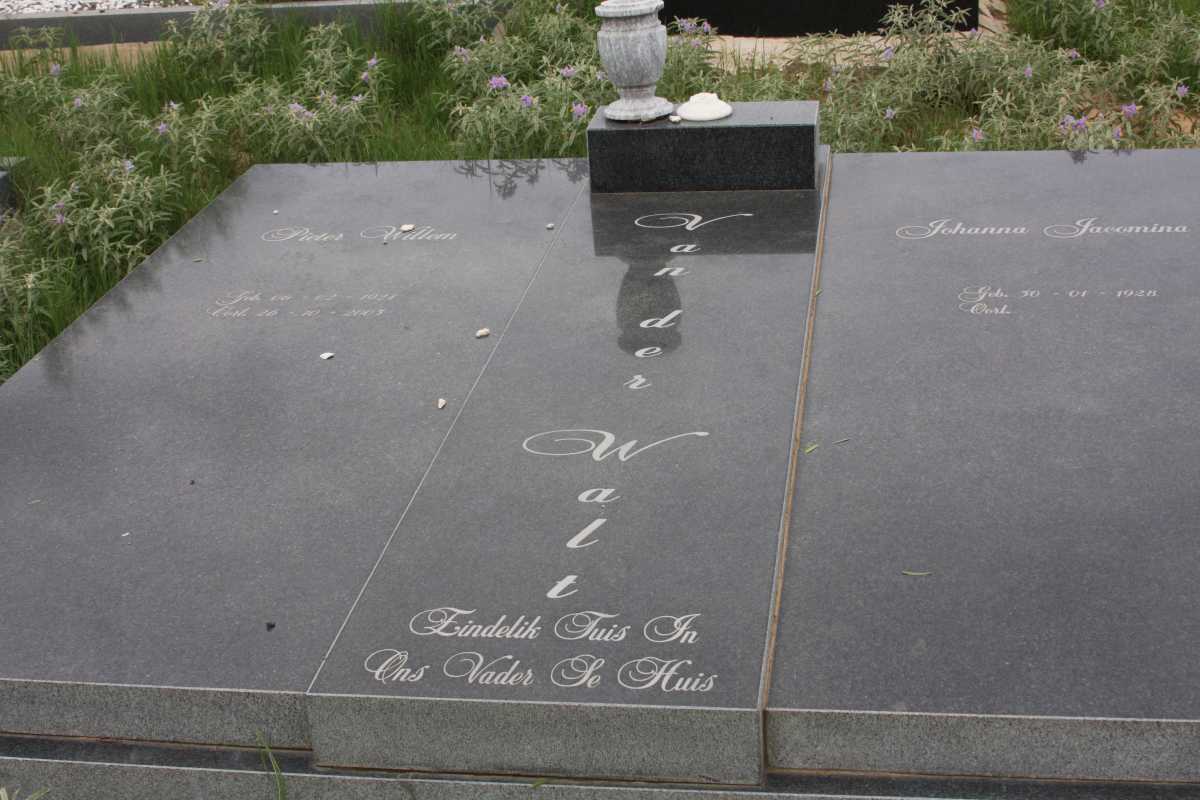 WALT Pieter Willem, van der 1924-2003 &amp; Johanna Jacomina 1928-