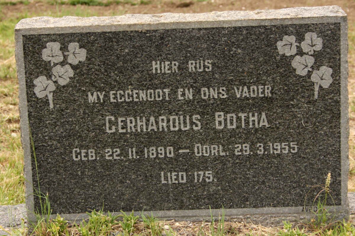 BOTHA Gerhardus 1890-1955