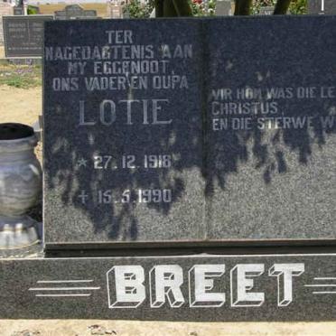 BREET Lotie 1918-1990