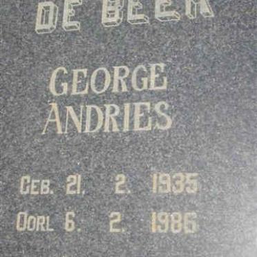 BEER George Andries, de 1935-1986