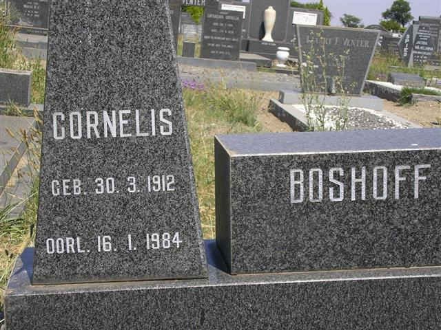 BOSHOFF Cornelis 1912-1984