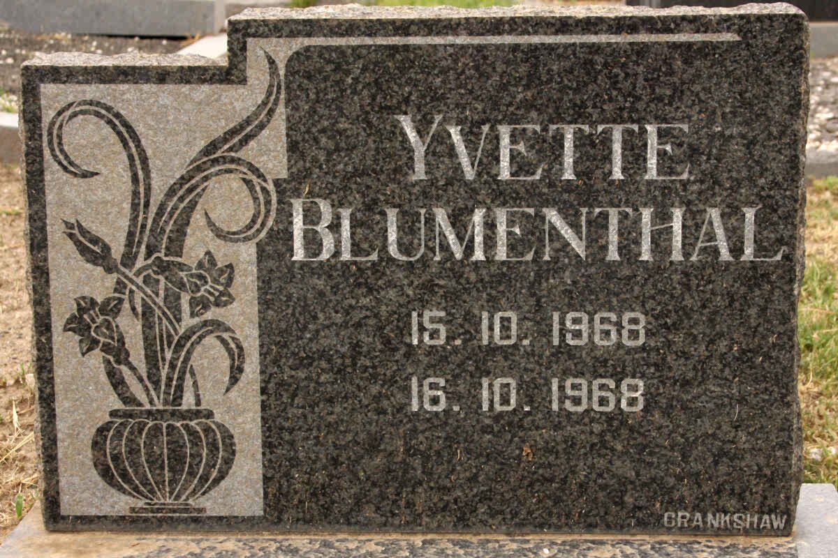 BLUMENTHAL Yvette 1968-1968
