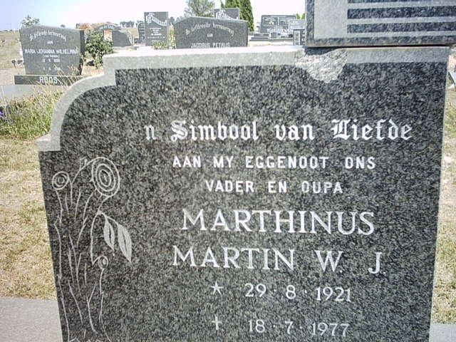 BARNARD Marthinus Martin W.J. 1921-1977