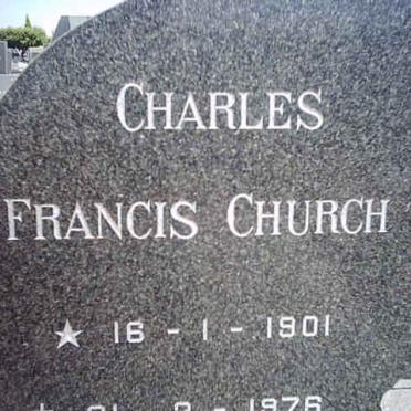 CHURCH Charles Francis 1901-1976