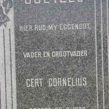 COETZEE Gert Cornelius 1893-