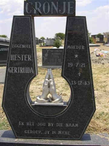 CRONJE Hester Gertruida 1921-1983