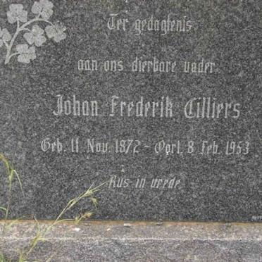 CILLIERS Johan Frederik 1872-1953