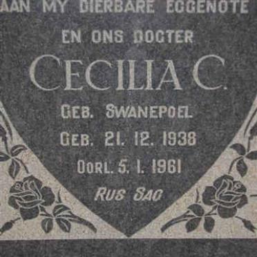 CILLIERS Cecilia C. nee SWANEPOEL 1938-1961
