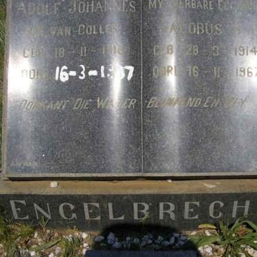 ENGELBRECHT Adolf Johannes VAN COLLER 1916-19?7 :: ENGELBRECHT Jacobus 1914-1967