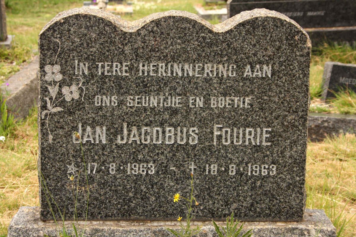 FOURIE Jan Jacobus 1963-1963