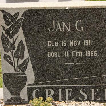 GRIESEL Jan G. 1911-1966