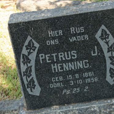 HENNING Petrus J. 1861-1956