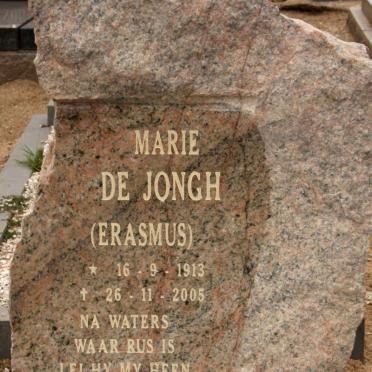 JONGH Marie, de nee ERASMUS 1913-2005
