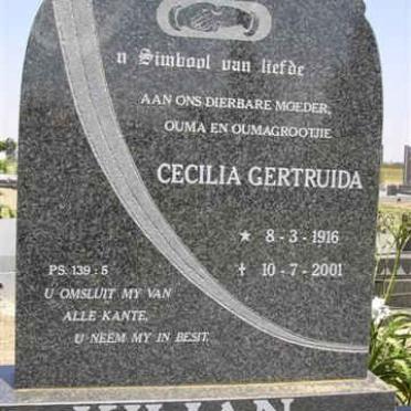 KILIAN Cecilia Gertruida 1916-2001