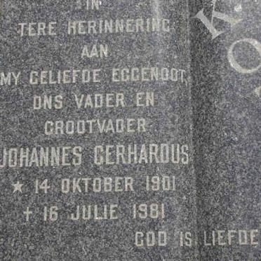 KOTZE Johannes Gerhardus 1901-1981