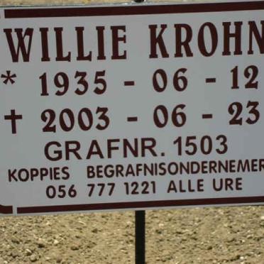 KROHN Willie 1935-2003