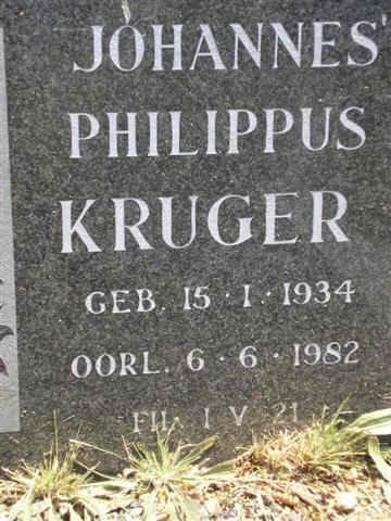KRUGER Johannes Philippus 1934-1982