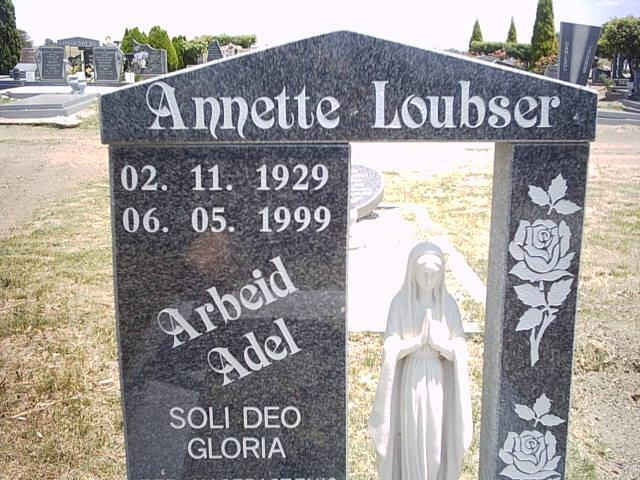 LOUBSER Annette 1929-1999