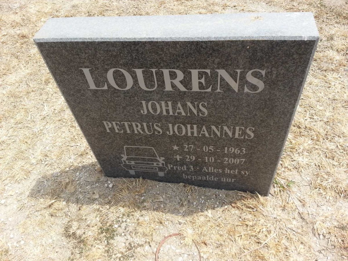 LOURENS Petrus Johannes 1963-2007