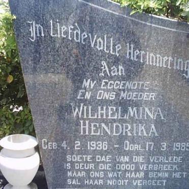 LANGENHOVEN Wilhelmina Hendrika 1936-1985