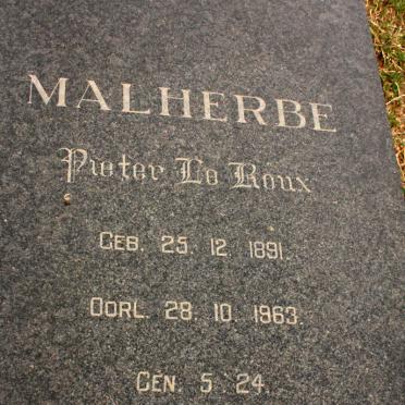 MALHERBE Pieter Le Roux 1891-1963