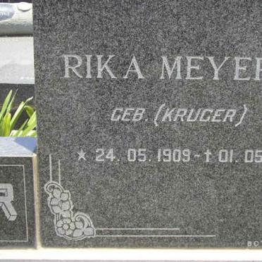 MEYER Rika nee KRUGER 1909-1994