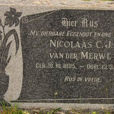 MERWE Nicolaas C.J., van der 1895-1953