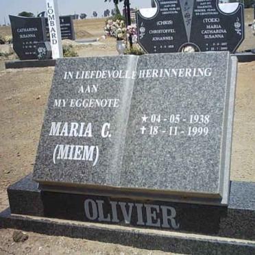 OLIVIER Maria C. 1938-1999