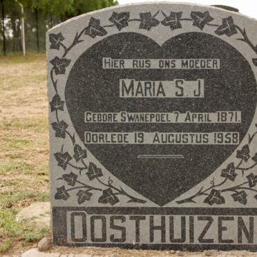 OOSTHUIZEN Maria S.J. nee SWANEPOEL 1871-1958