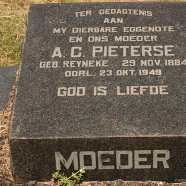 PIETERSE A.C. nee REYNEKE 1884-1949