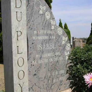 PLOOY Isabel, du 1966-198?