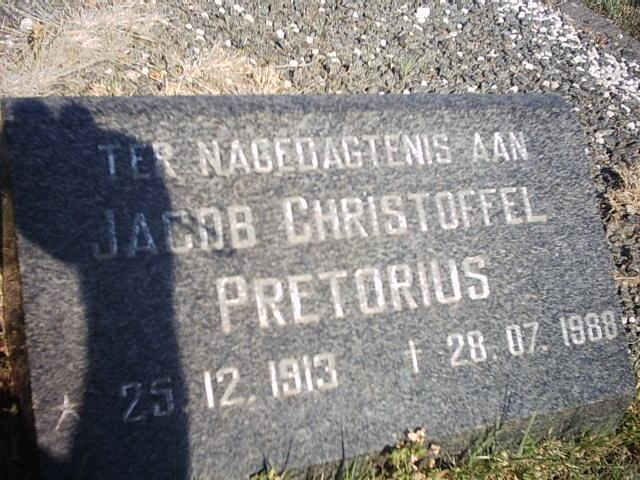 PRETORIUS Jacob Christoffel 1913-1988