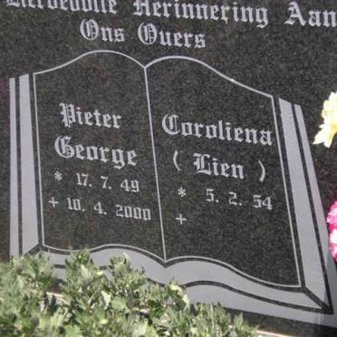 PLESSIS Pieter George, du 1949-2000 &amp; Caroliena 1954-
