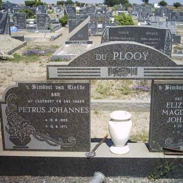 PLOOY Petrus Johannes, du -1973 &amp; Elizabeth Magdalena Johanna 1907-