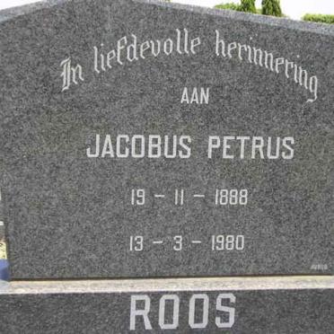 ROOS Jacobus Petrus 1888-1980