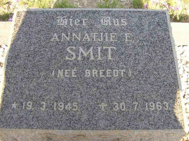 SMIT Annatjie E. nee BREEDT 1945-1963