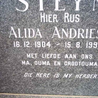 STEYN Alida Andriesa 1904-1994
