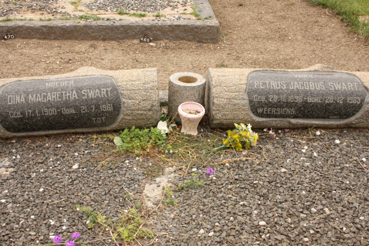 SWART Petrus Jacobus 1896-1963 &amp; Dina Magaretha 1900-1961