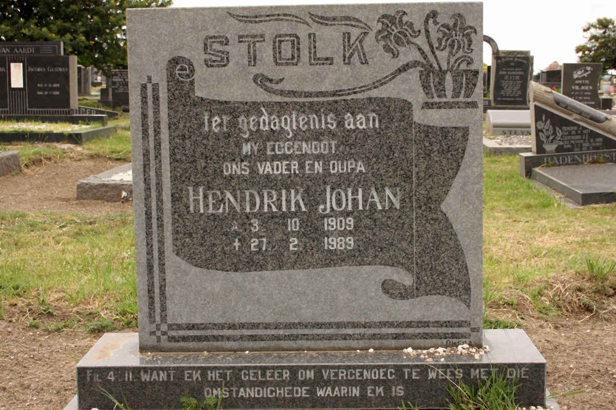 STOLK Hendrik Johan 1909-1989