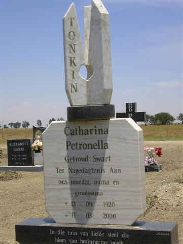 SWART Catharina Petronella nee TONKIN 1920-2000