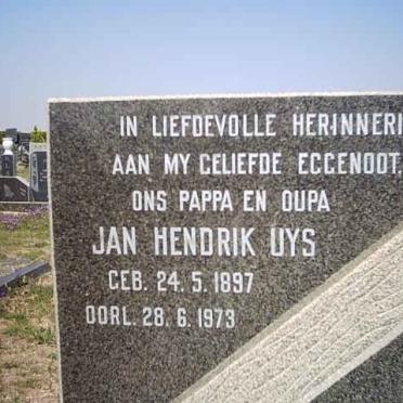 UYS Jan Hendrik 1897-1973