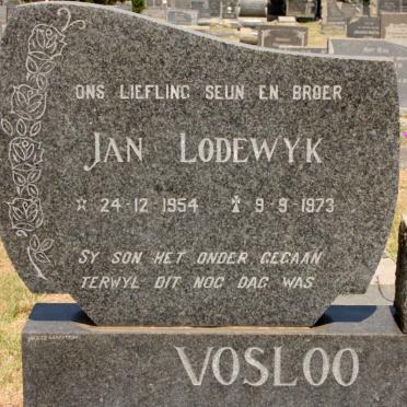 VOSLOO Jan Lodewyk 1954-1973