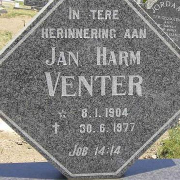 VENTER Jan Harm 1904-1977