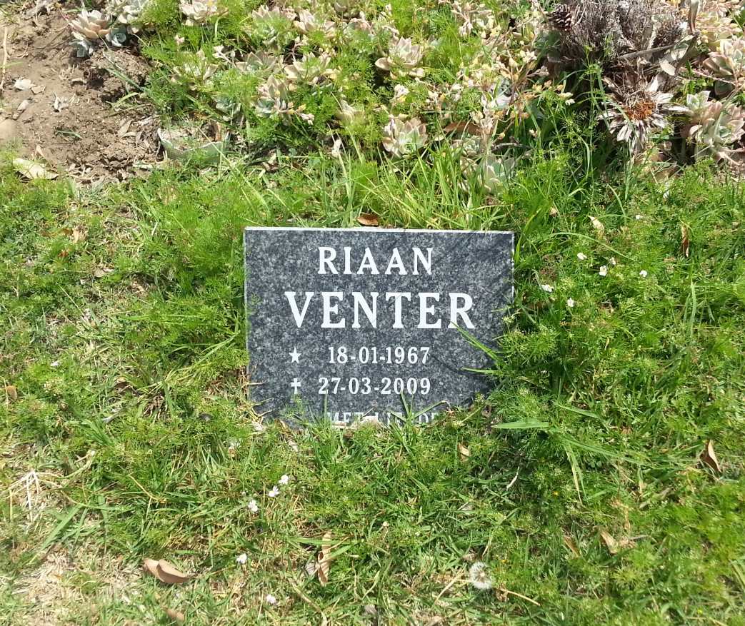 VENTER Riaan 1967-2009