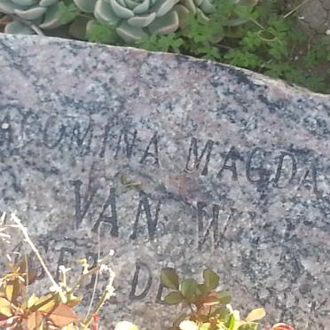 WYK Jacomina Magdalena, van nee DE KLERK 1939-2009