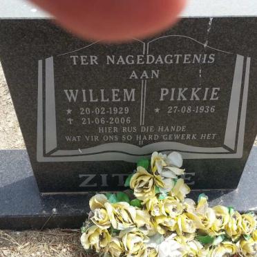 ZITZKE Willem 1929-2006 &amp; Pikkie 1936-