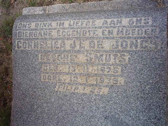 JONGH Cornelia J.E., de nee SMUTS 1875-193?