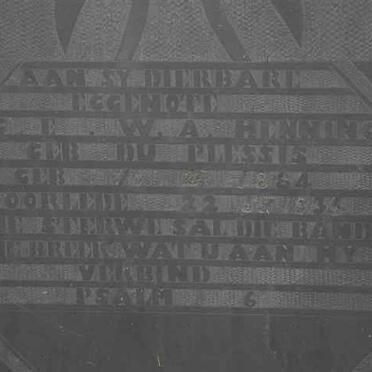 HENNING C.E.W.A. nee DU PLESSIS 1864-193?